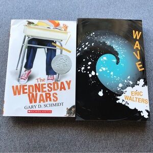 Set of 2 ~ Wave & Wednesday Wars ~ Paperback ~ Brand New!